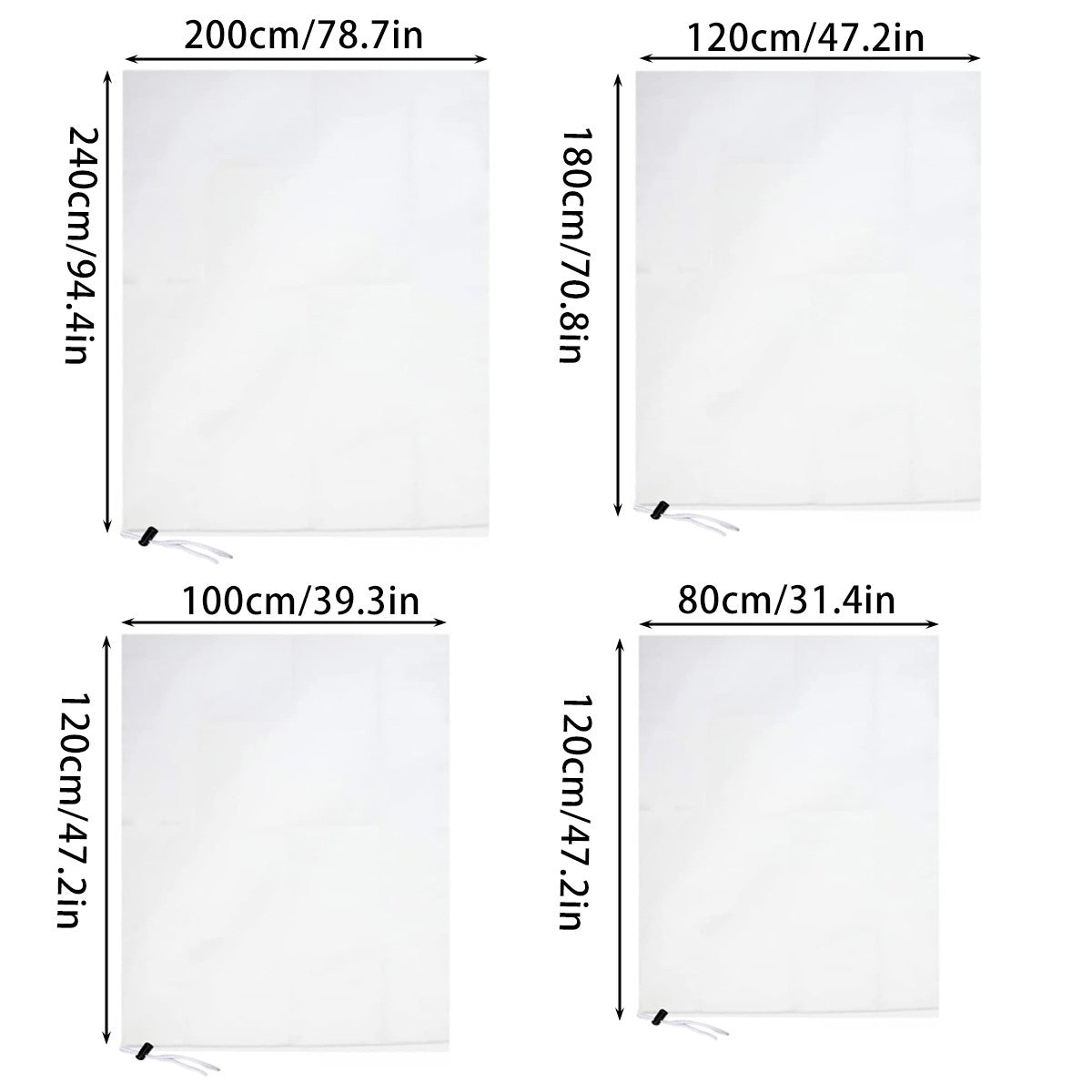 Winter Plant Cover 4 Sizes Frost Proof Non Woven Reusable Windproof Breathable