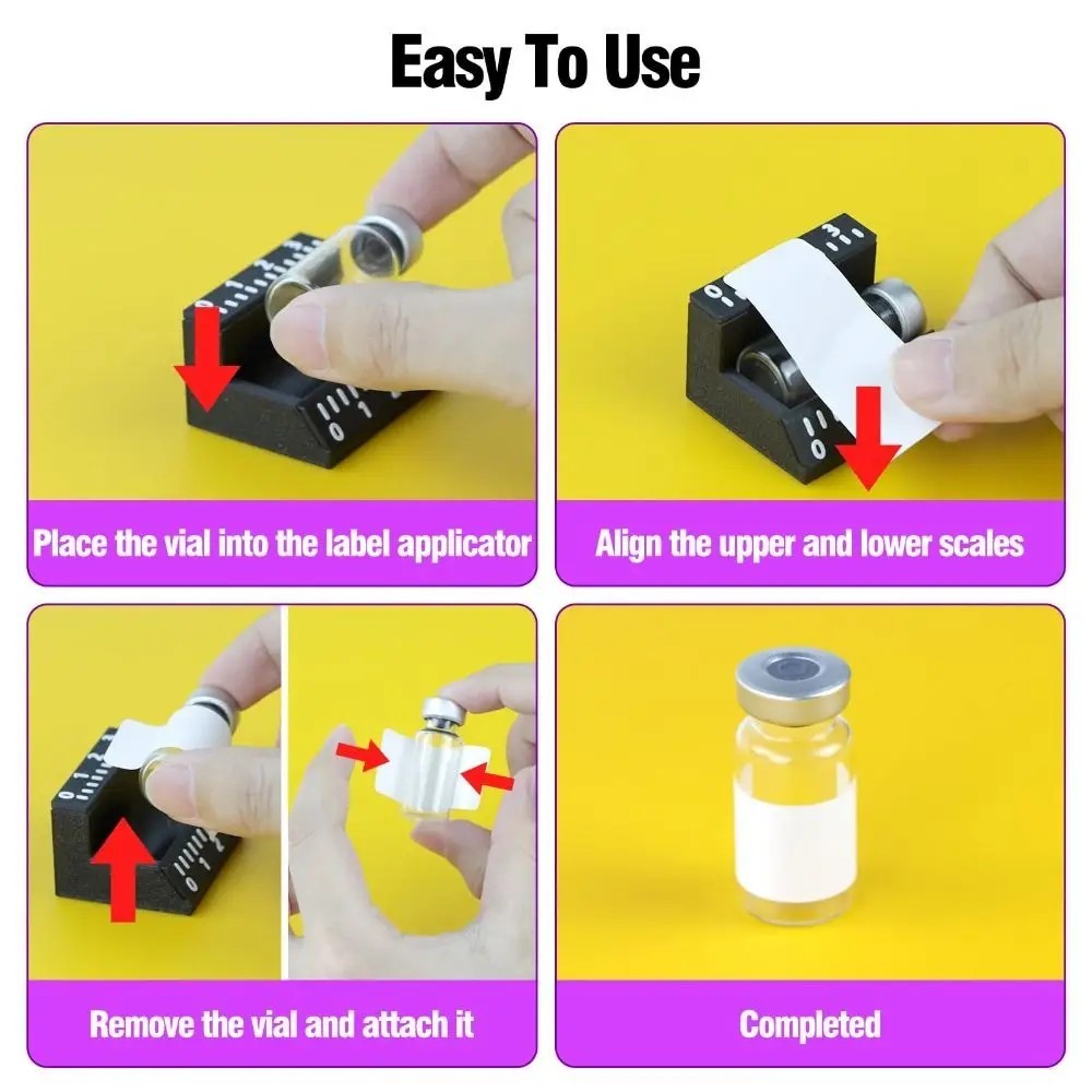 3ml/10ml Vial Label Applicator Precise Application Labeling Tools Labs