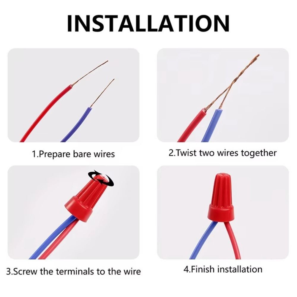 Boxed Wire Connectors Nuts Insulated Twist Caps Nuts  Electrical