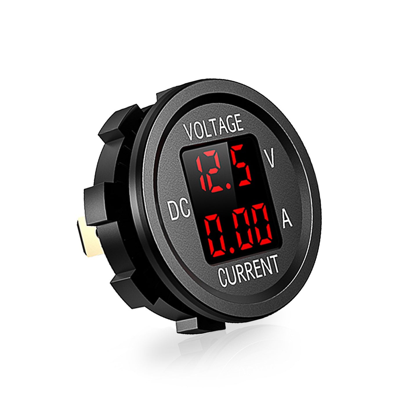 12V LED Digital Display Volt Meter Ammeter Voltage Round Car Voltmeter Amp AUS
