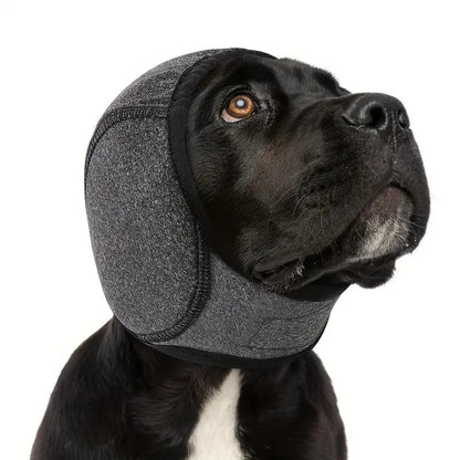 Waterproof Dog Ear Muffs Noise Reducing Calming Hood Adjustable Pet Cover