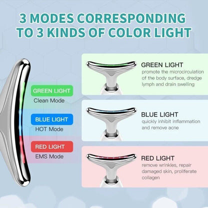 Neck Anti Wrinkle Face Beauty Device Skin Lifting Tighten Rejuvenation Massager
