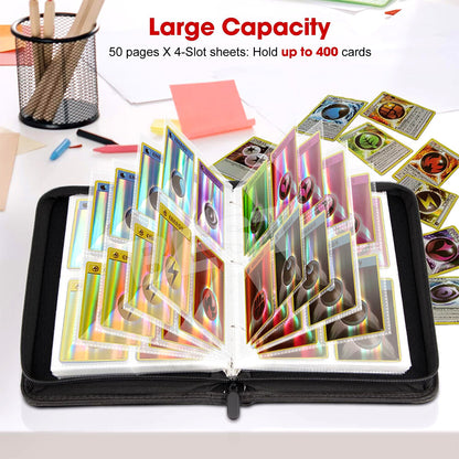 For Pokemon Cards Binder Album Book Game Card Collectors Holder 400 Card Spots