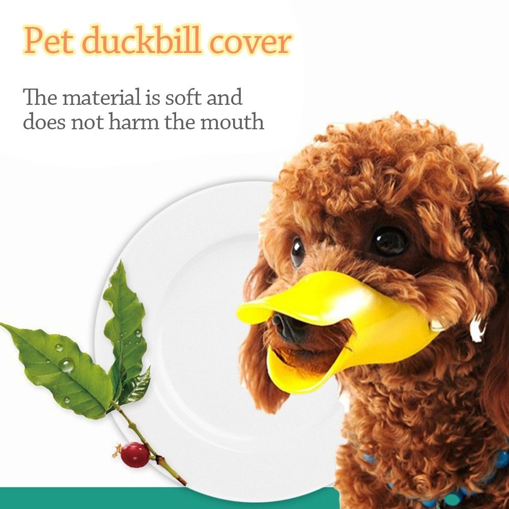 Duck Dog Mouth Muzzle TPR Pet Mouth Cover Portable Dog Mask  Pet