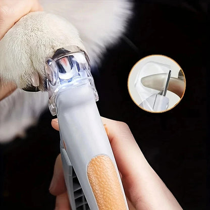 Professional Pet Nail Clipper Scissors With LED Light Cat Dog Nail Clippers Tool