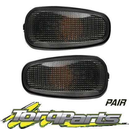 INDICATORS PAIR Compatible with HOLDEN COMMODORE VY VZ SMOKEY FLASHER BLINKER REPEATER