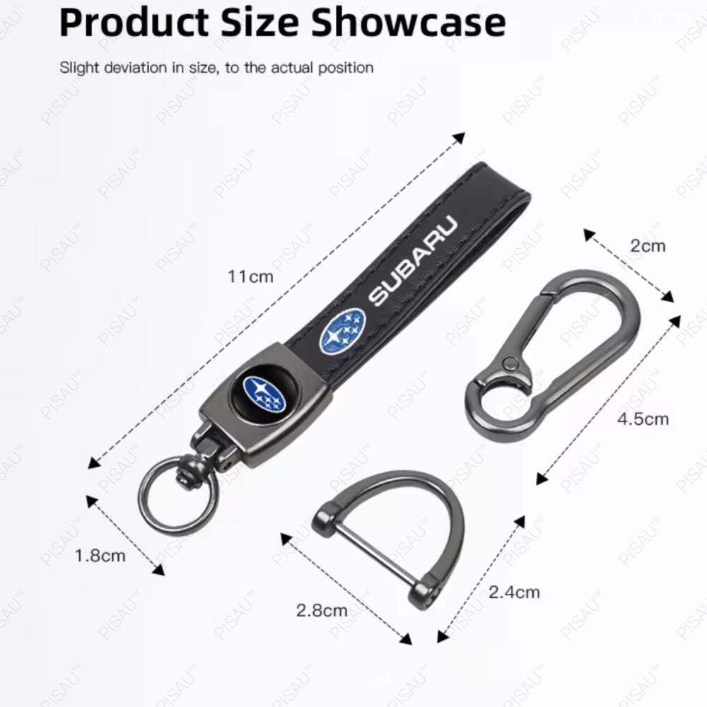 Subaru Leather Strap Keyring Keychain Metal Car Key Chain Ring Gift Forester AU