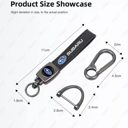 Subaru Leather Strap Keyring Keychain Metal Car Key Chain Ring Gift Forester AU