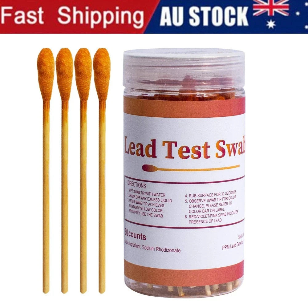60Pcs Test Swabs Lead Paint Test Kit Instant Lead Test Kit Quick Results New AU