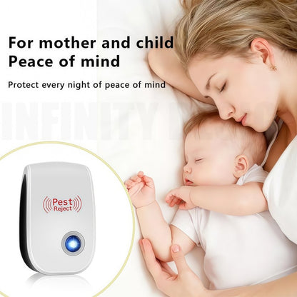2/4 Pest Repeller Ultrasonic Electronic Mouse Rat Mosquito Insect Rodent Control