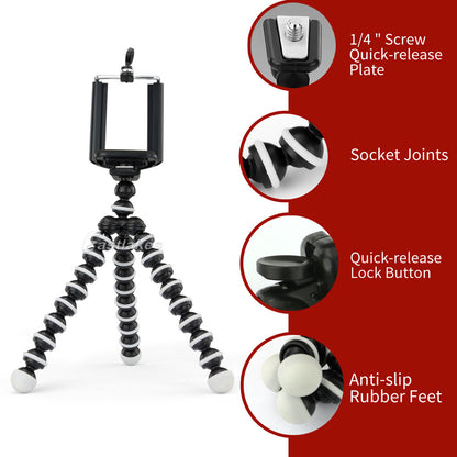 Flexible Octopus Tripod Stand Gorilla Pod Compatible with Universal Phone GoPro Camera DSLR