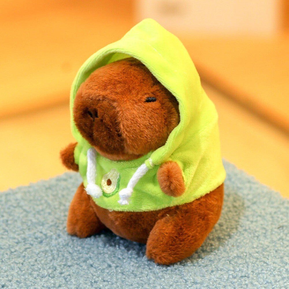 Small Size Plush Toy Keychain Capybara Plush Pendant  Birthday Gift