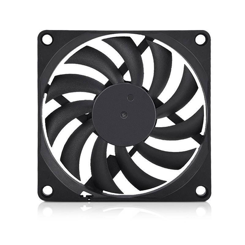 2PC 12V DC 8010 Fan 2 Pin Brushless Cooling for Computer Hydroponics AU Stock
