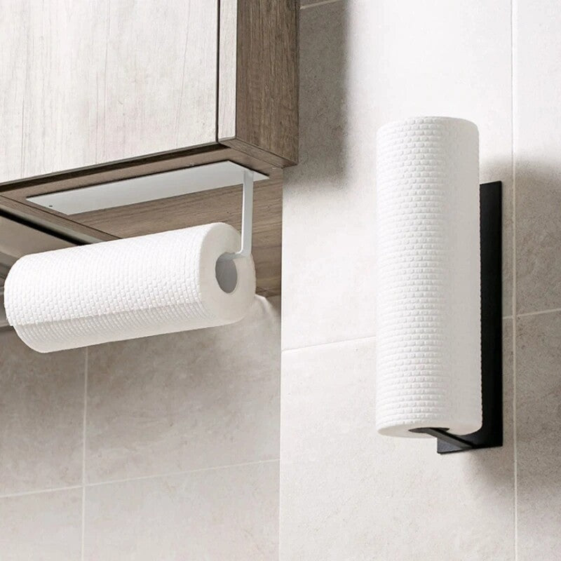 Paper Towel Holder Hanger Rack Kitchen Shelf Organizer Under Cabinet Roll Cup AU