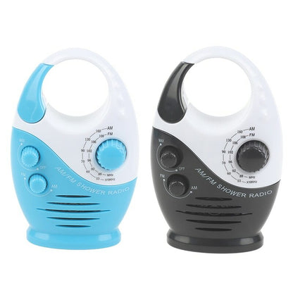 Waterproof Portable FM AM Radio Shower Music Hanging Radio Suit Bathroom Bath