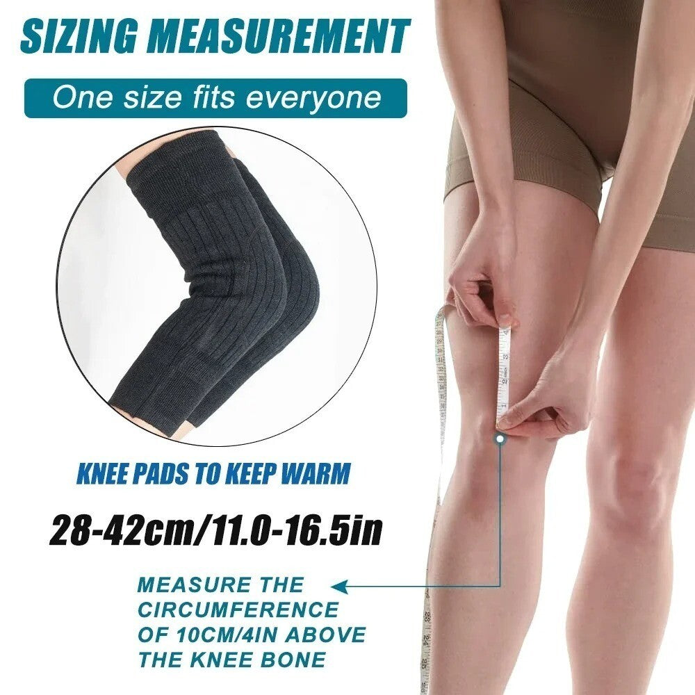 Cashmere Wool Knee Brace Pads KneeCap Wool Kneepad Knee Warmers  Knees