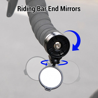 HD Bike Bar End Rear View Mirror  for Road Bicycles and Mountain Bikes Handle