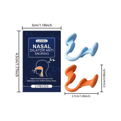 Silicone Nose Clip Anti Snoring Nasal Dilator Stop Aid Easy Breathe for Sleeping