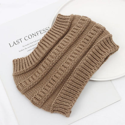 Turban Headwear Hair Band Knitting Headband Ponytail Beanie Hat Ear Warmer
