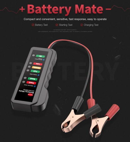 Car Battery Tester 12V Battery Load Tester Automotive Battery Voltage Checker