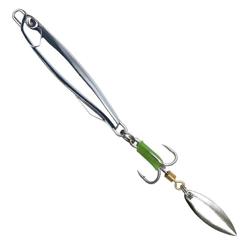 Fishing Lure Metal Slug Tailor Metal Jig Trolling 10/15/20/30/40/60/80g Salmon