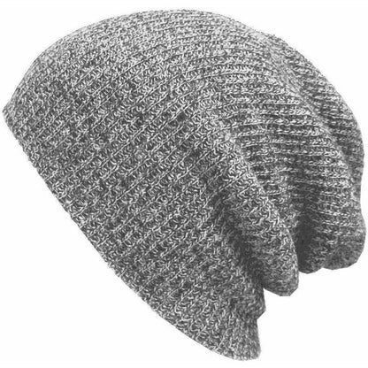 Mens Womens Knitted Crochet Woolly Winter Slouch Skateboard Beanie Hat Ski Cap