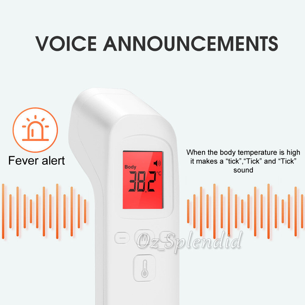 Digital IR Thermometer Forehead Ear Non-contact Infrared Body Temperature Gun AU