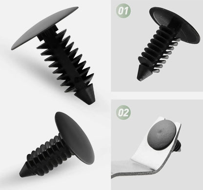 100X Car Trim Body Clips Kit Rivets Retainer Auto Panel Bumper Plastic Fastener
