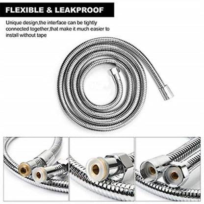 1.2-3m Shower Head Hose Handheld Stainless Steel Bathroom Flexible Tube Bath