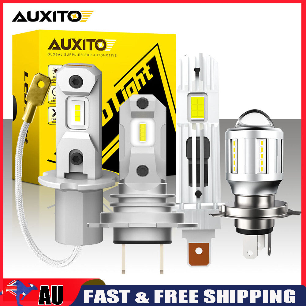 H7 H4 H1 H3 LED Headlight Globes Super Power 53000LM CanBus Ready 2X AUXITO