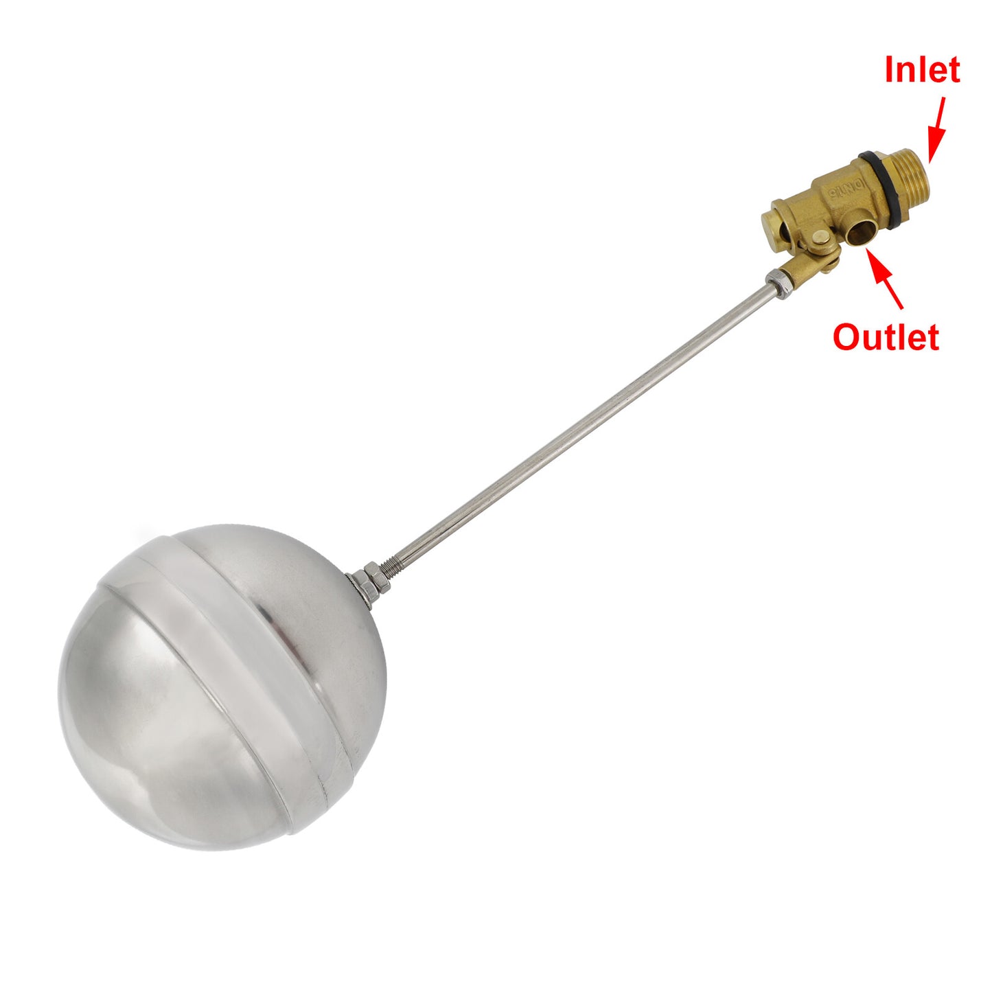 1/2"-1" Thread Float Ball Valve Floating Ballcock Stainless Steel Fittings