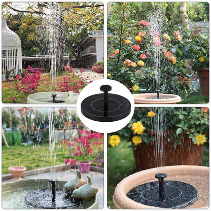 2022 Outdoor Solar Powered Floating Bird Bath Water Fountain Pump Garden Pond