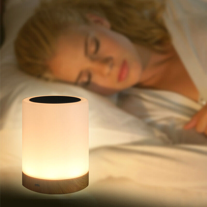 7 Colours RGB Touch Night Light LED Lamp Mood Dimmable Bedside USB Rechargeable