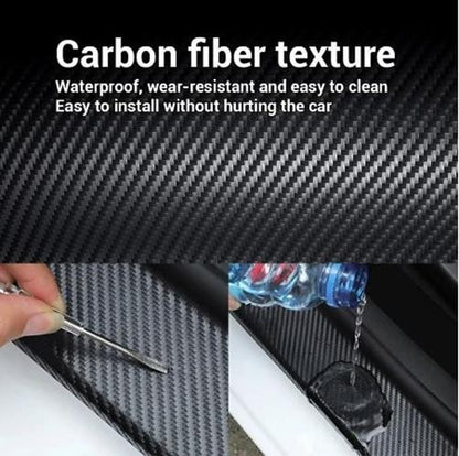 Black carbon fibre tape Stick On Adhesive Black Roll 7cm Wide x 3 meter Length