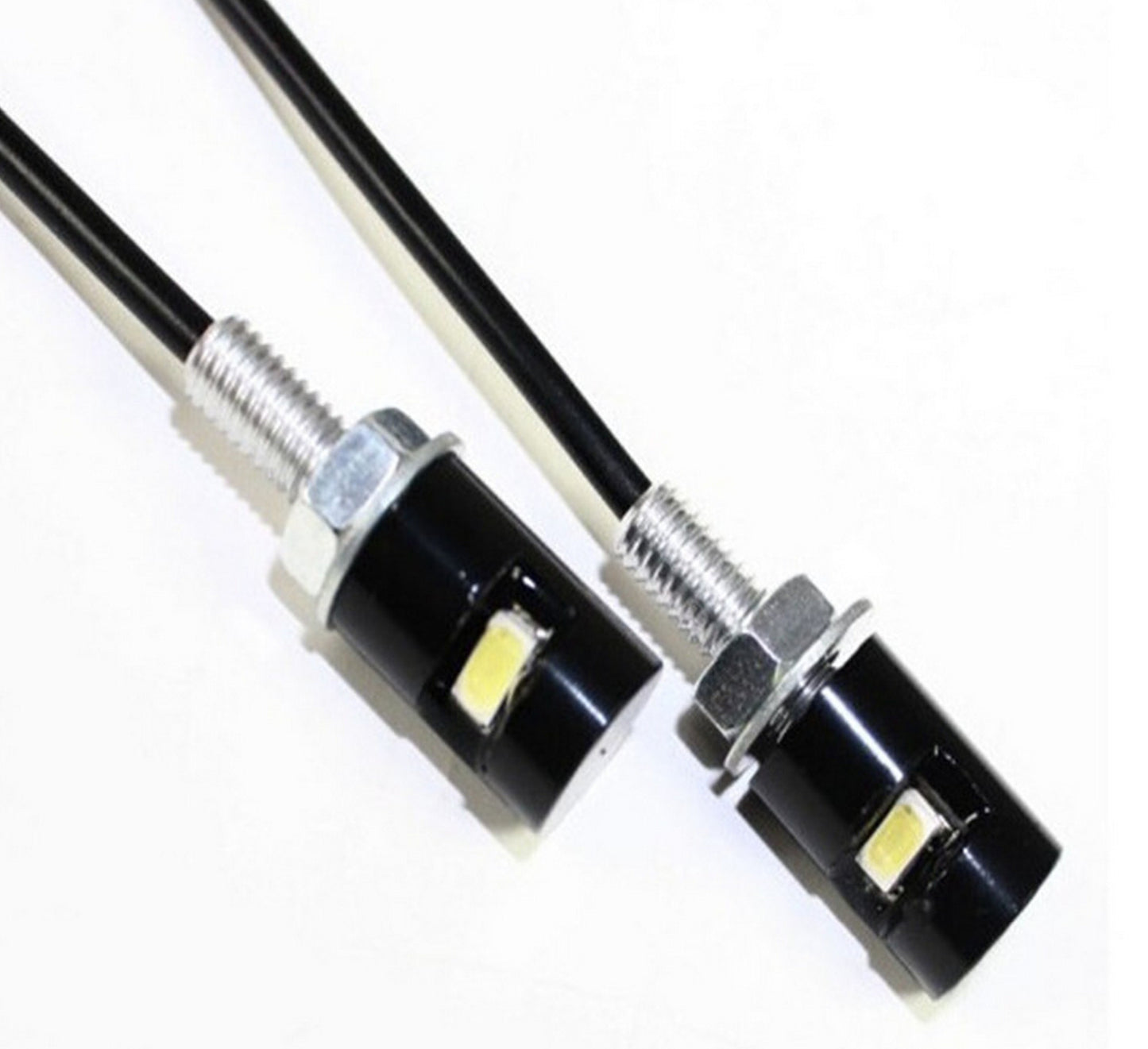 2pcs LED License Number Plate Light Screw Bolt Bulbs 5050 SMD For Car Motorcycle