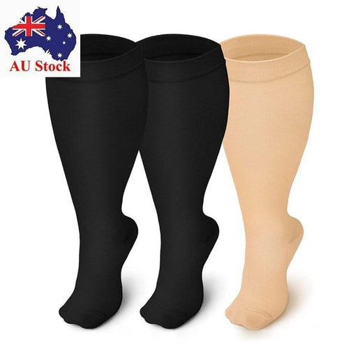 Plus Size Compression Socks 2XL-7XL Calf Socks New Extra Size Fat Sock  Sports