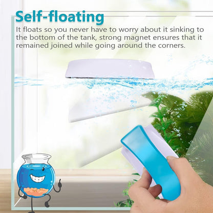 Aquarium Algae Cleaner Magnetic Fish Tank Glass Brush Aquatic Cleaning Tool AU