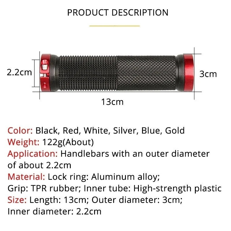 Rubber Grips for BMX MTB Cycle Road Mountain Bike Scooter Bicycle Handle Bar