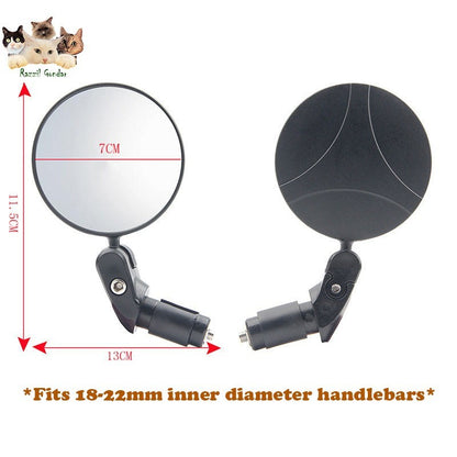 1pc MTB Mountain Bike Rearview Mirror Bicycle Handlebar Convex Rear View Mirror