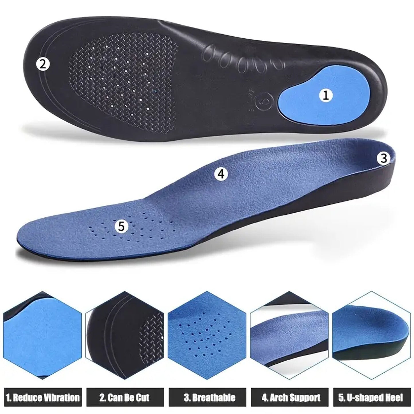 Orthotic Insoles Arch Support Shoe Inserts Inner Soles Shoe Soles Shoe Insoles