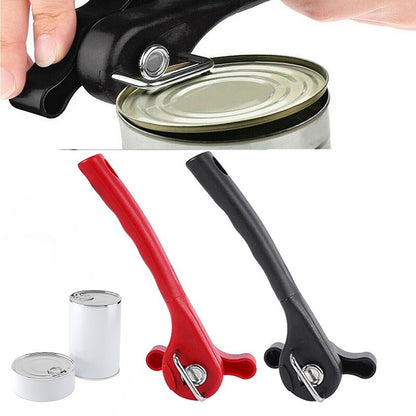 Smooth Edge Tin Can Opener Manual Stainless Steel Safe Cut Lid Side Professional