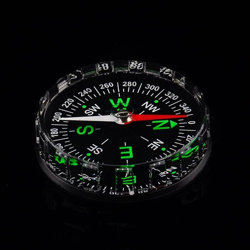 1PCS 45mm Mini Pocket Compass Outdoor Sports Camping Hiking Navigation Black NEW
