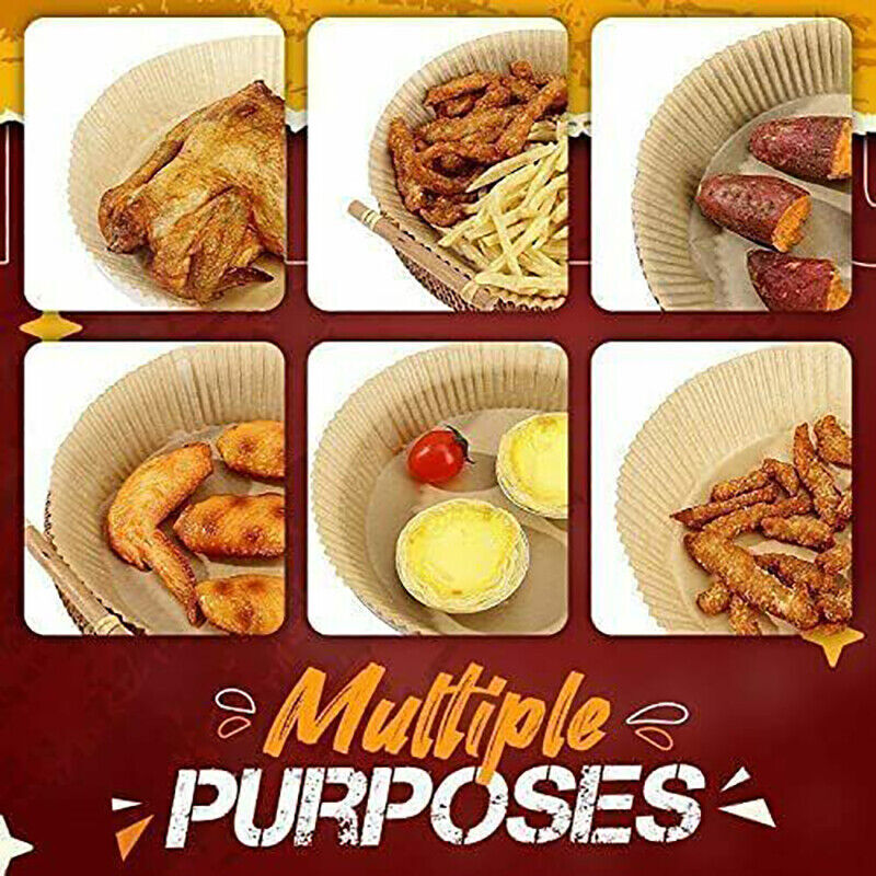 50/100Pcs Air Fryer Liners Nonstick Parchment Disposable Paper Baking Paper AU