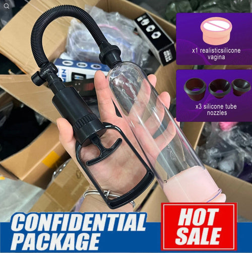 Penis Pump Sleeve Enlarger Stretcher Cylinder Enlargement Vacuum Cock Extender