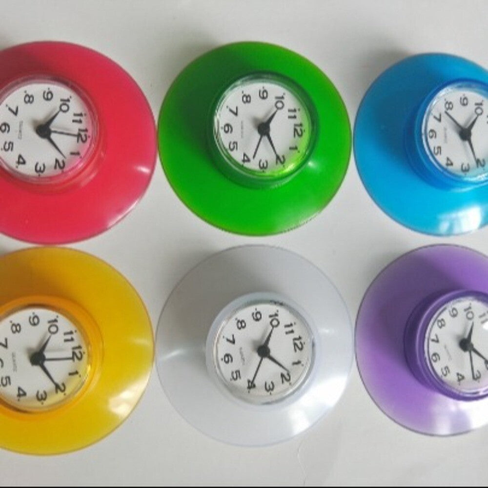 Waterproof Shower Clock with Suction Cup Quartz Clock  Kitchen Living Bathroom