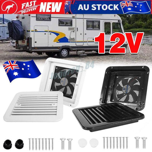 RV Caravan Motorhome Side Air Trailer Vent Ventilation Cooling Exhaust Fan 12V