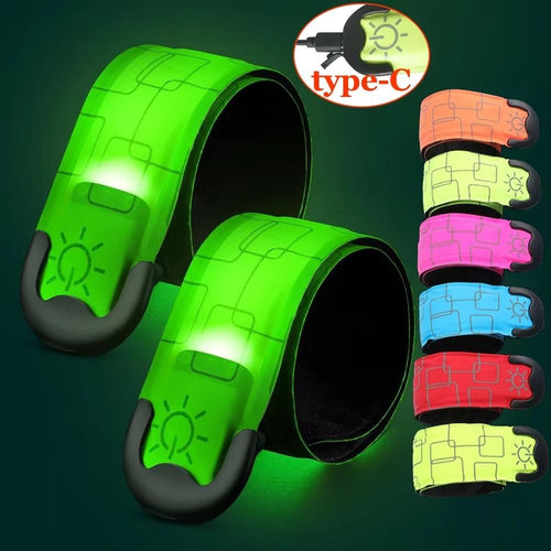 5 Colors LED Light Band Battery Style Reflective Running Gear  Unisex