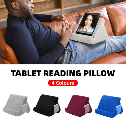 Multi Angle Soft Pillow Tablet Stand Holder Reading Cushion for Phone Phablet AU