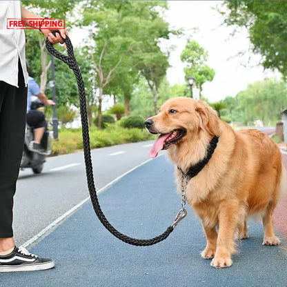 Heavy Duty Large Dog Leash Durable Nylon Braided Lead for Small Medium Big Dogs