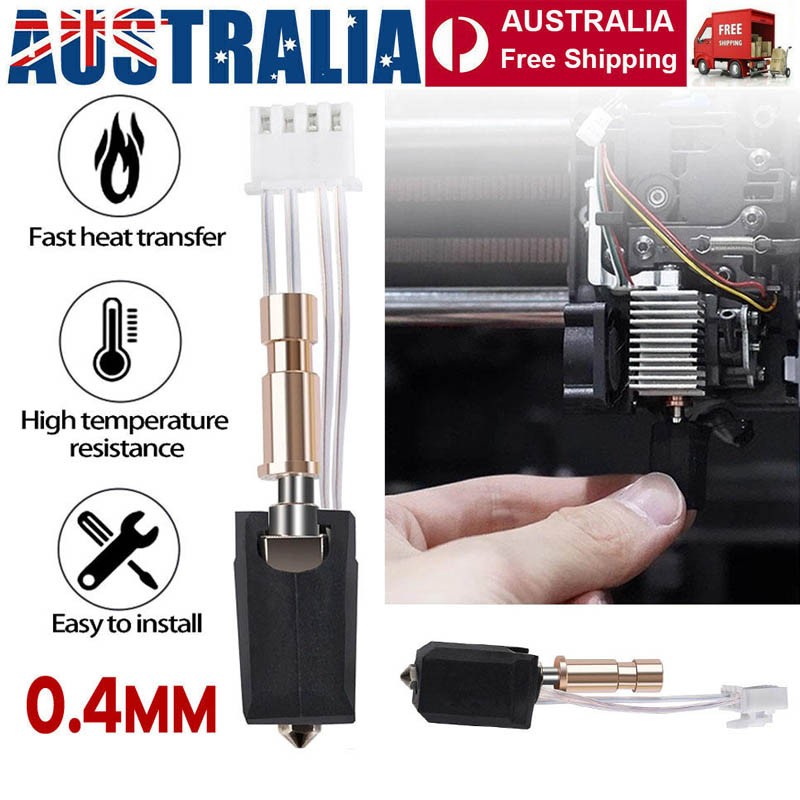Upgraded For Anycubic Kobra S1/S1 Combo Hotend + 0.4 Hardened Steel Nozzle